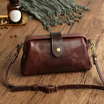 Herdis | Sac classique et compact en ton cognac chaud