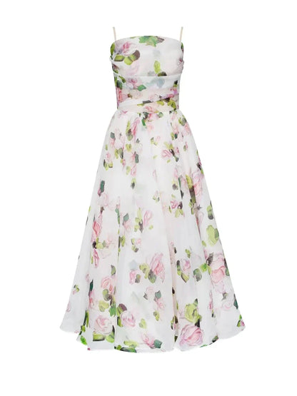 Emilia | Robe Élégante Sans Manches Imprimée