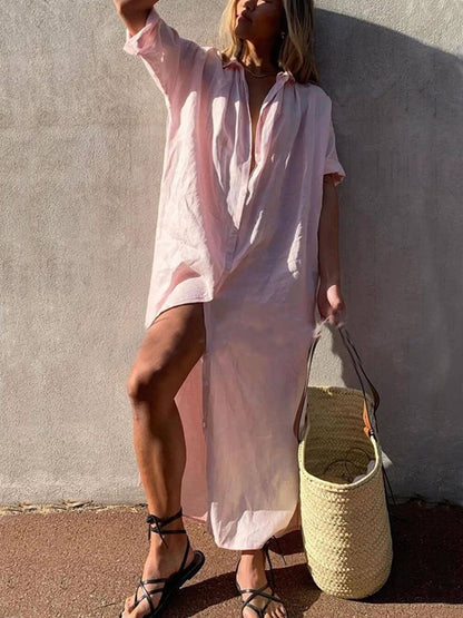 Robe Chemise Maxi Concept Simple