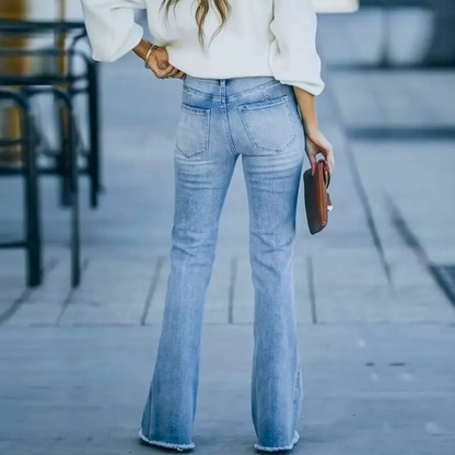 Joanne - Jeans Bohémiens Élastiques