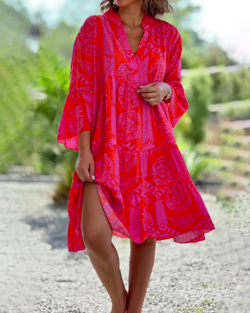 Oriana - Robe Légère à Col en V pour Femmes