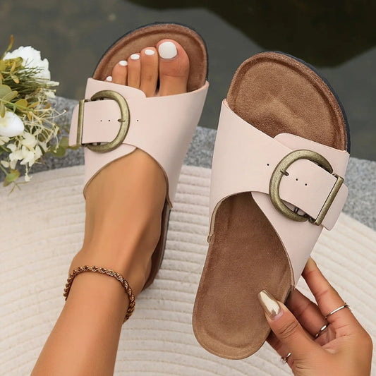 Ivoire | Sandales Slip-On