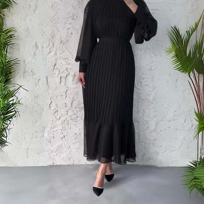 Cami - Robe de Soirée Chic Française Automne avec Accents en Maille