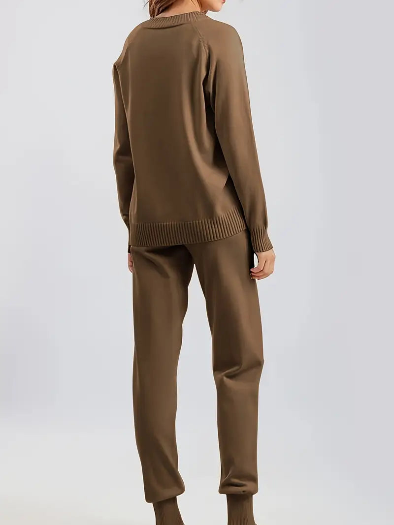 MORGAN – ENSEMBLE DE LOUNGE EN TRICOT CONFORTABLE EN DEUX PIÈCES