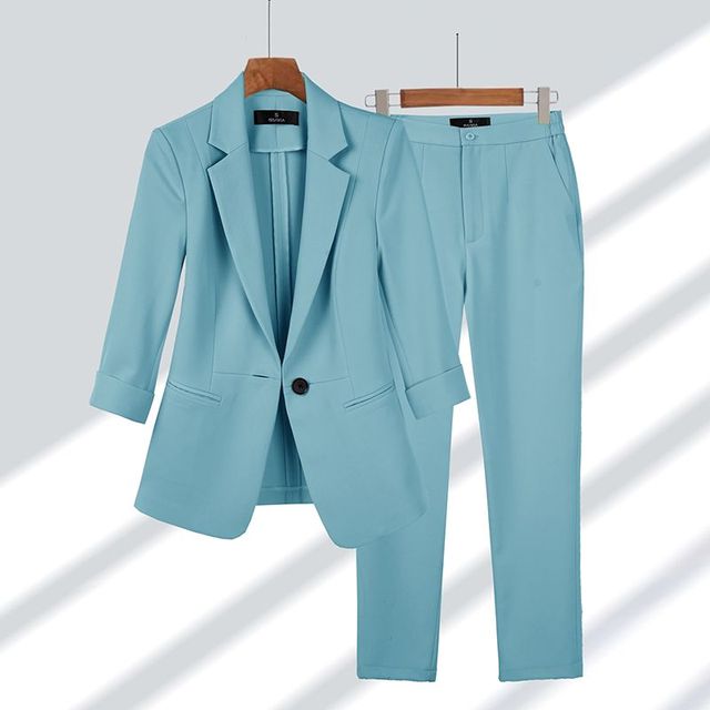 Viktoriya - Ensemble Blazer et Pantalon en Deux Pièces