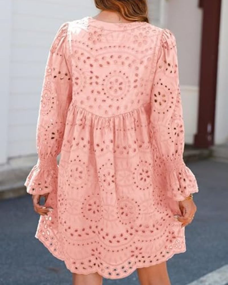 Paisley - Élégante robe midi avec découpes