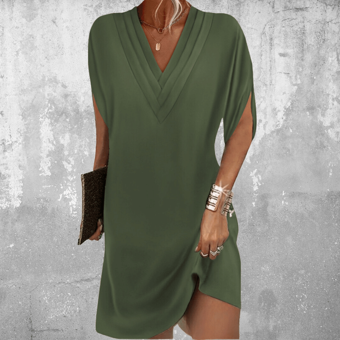 Talia - Robe Boho sans effort avec décolleté en V