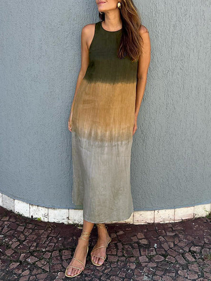 Lysette - Robe Maxi Imprimée Élégante
