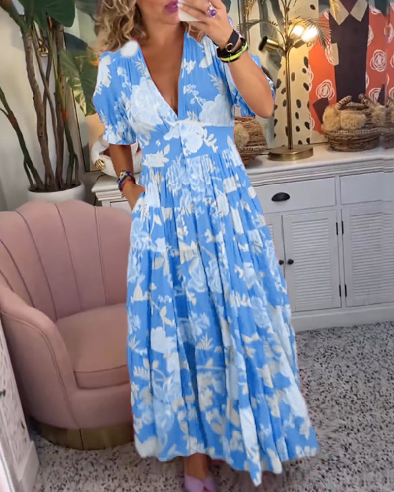 MARGIT - ROBE FLORALE D'ÉTÉ