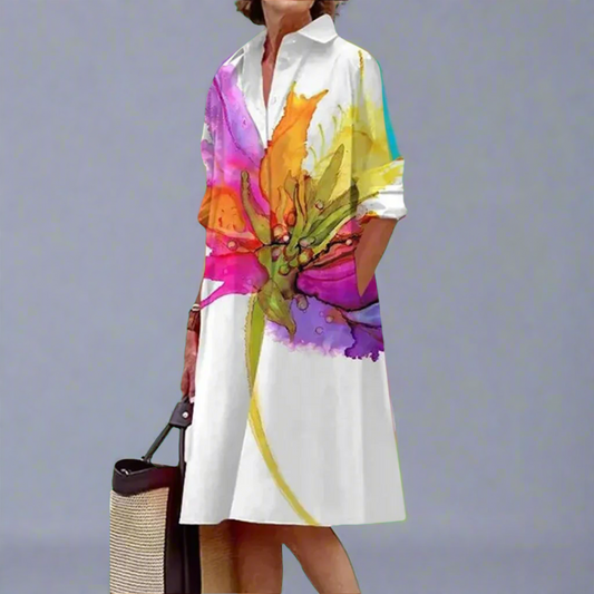 Doris™ | Robe Midi Luxe pour un Confort Estival Sans Effort