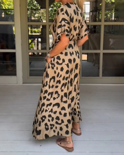 ONUIA - ROBE À IMPRIMÉ DE LEOPARD