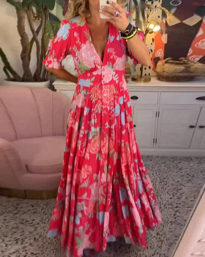 Floriana | Robe Fleurie Vibrante