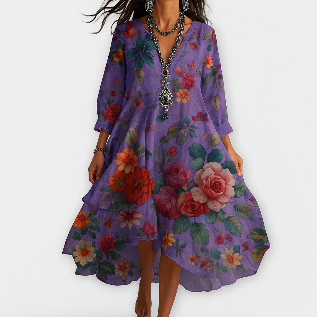 Soraya™ – Robe Boho Fraîche avec une Coupe Flatteuse