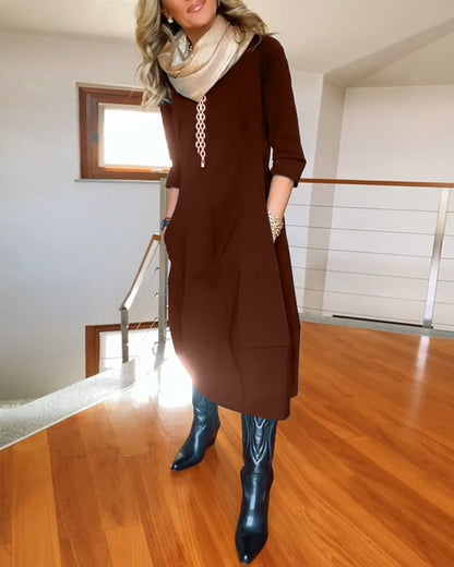 Sophia™ - Robe Élégante avec Détails Faits Main