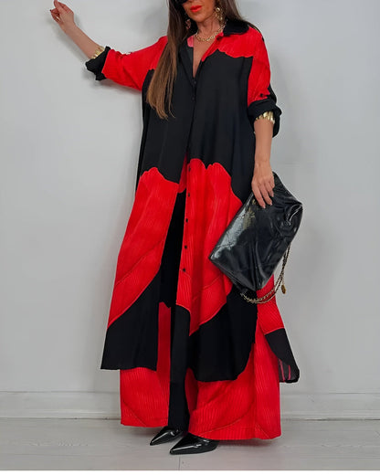 AMARA – ENSEMBLE DE DEUX PIÈCES EN TISSU ÉLÉGANT