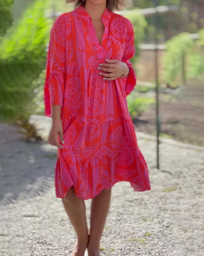 Oriana - Robe Légère à Col en V pour Femmes