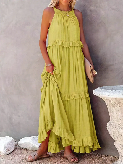 Mabel | Robe Maxi Ruffle Breeze