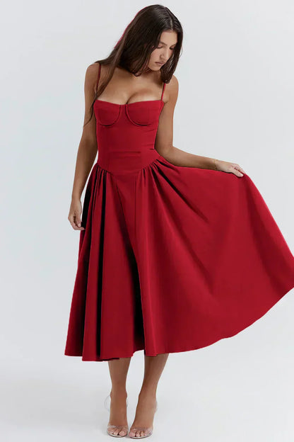 Elara | Robe d'Été Élégante à Corset