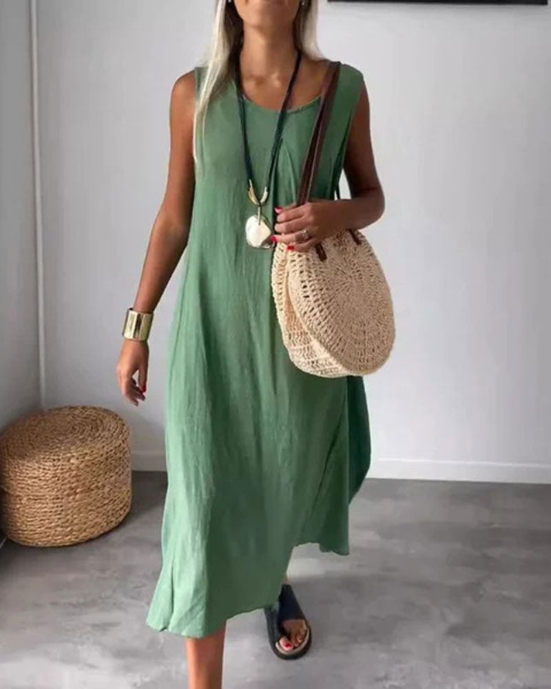 BLOME - Robe midi boho sans manches