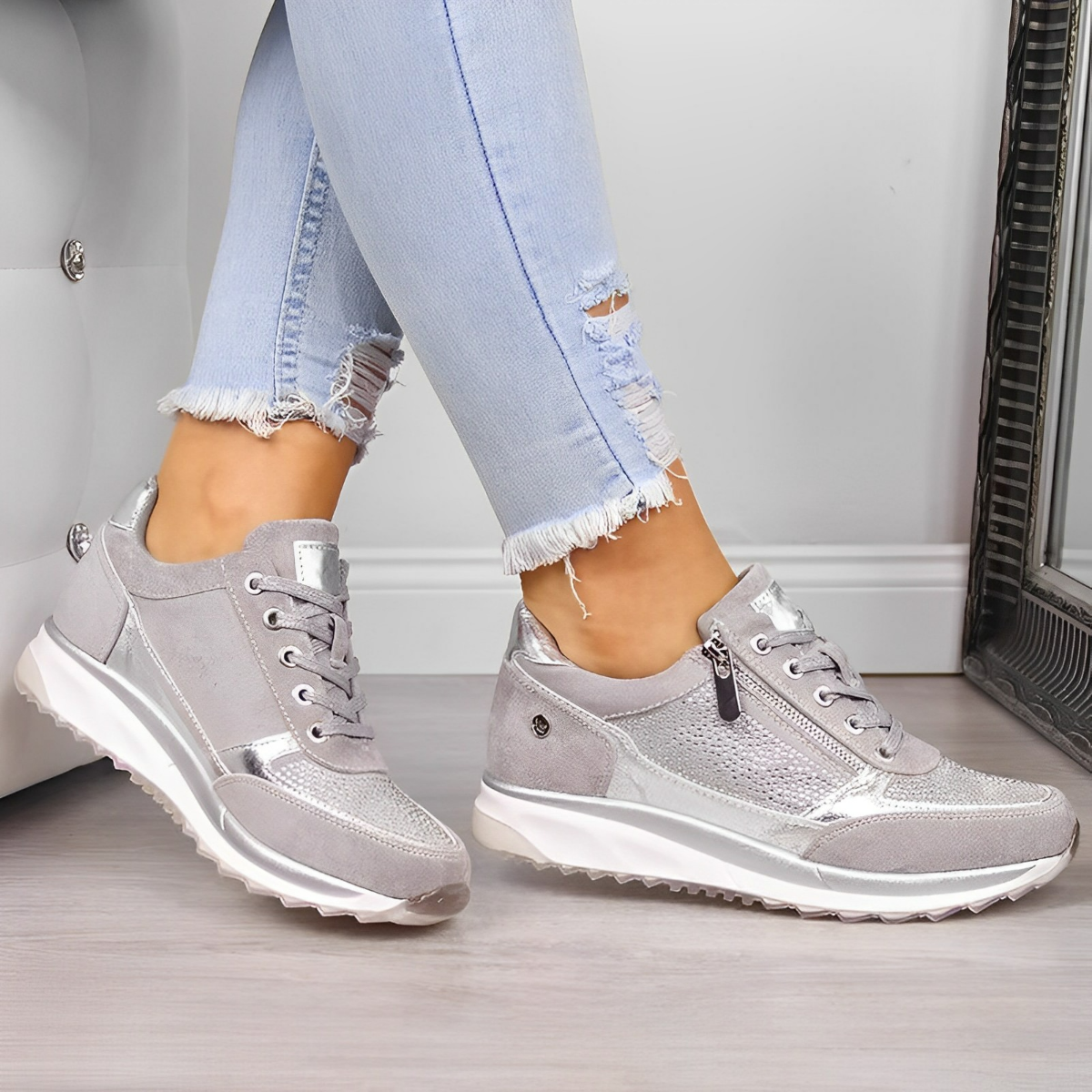 Pro Shoes - Baskets avec Fermeture Éclair