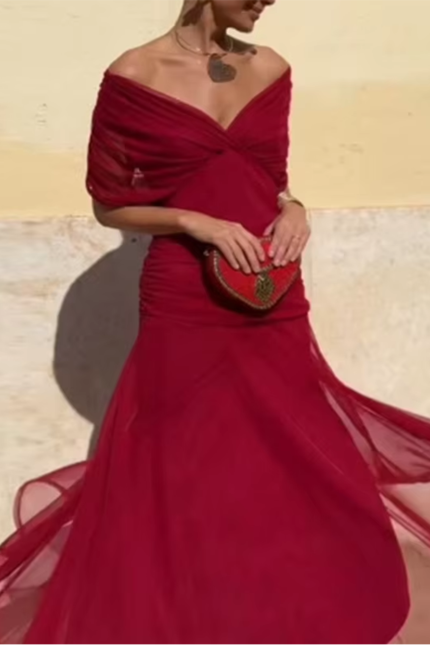 Louise | Robe Maxi Élégante de Fête avec Col en V