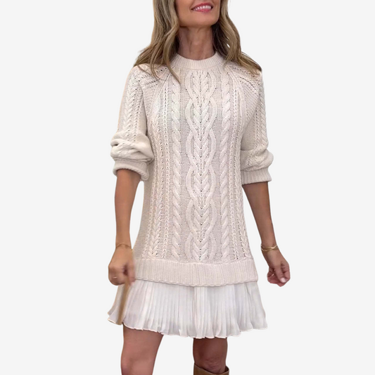 Robe en Pull Tressé