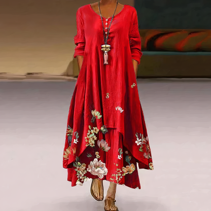 Lauren | Robe D'Été À Fleurs Pour Femme | Midi