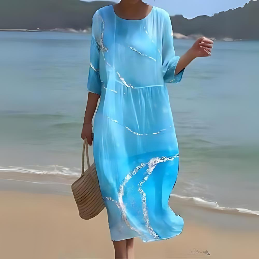 Alina – Robe Midi Fluide