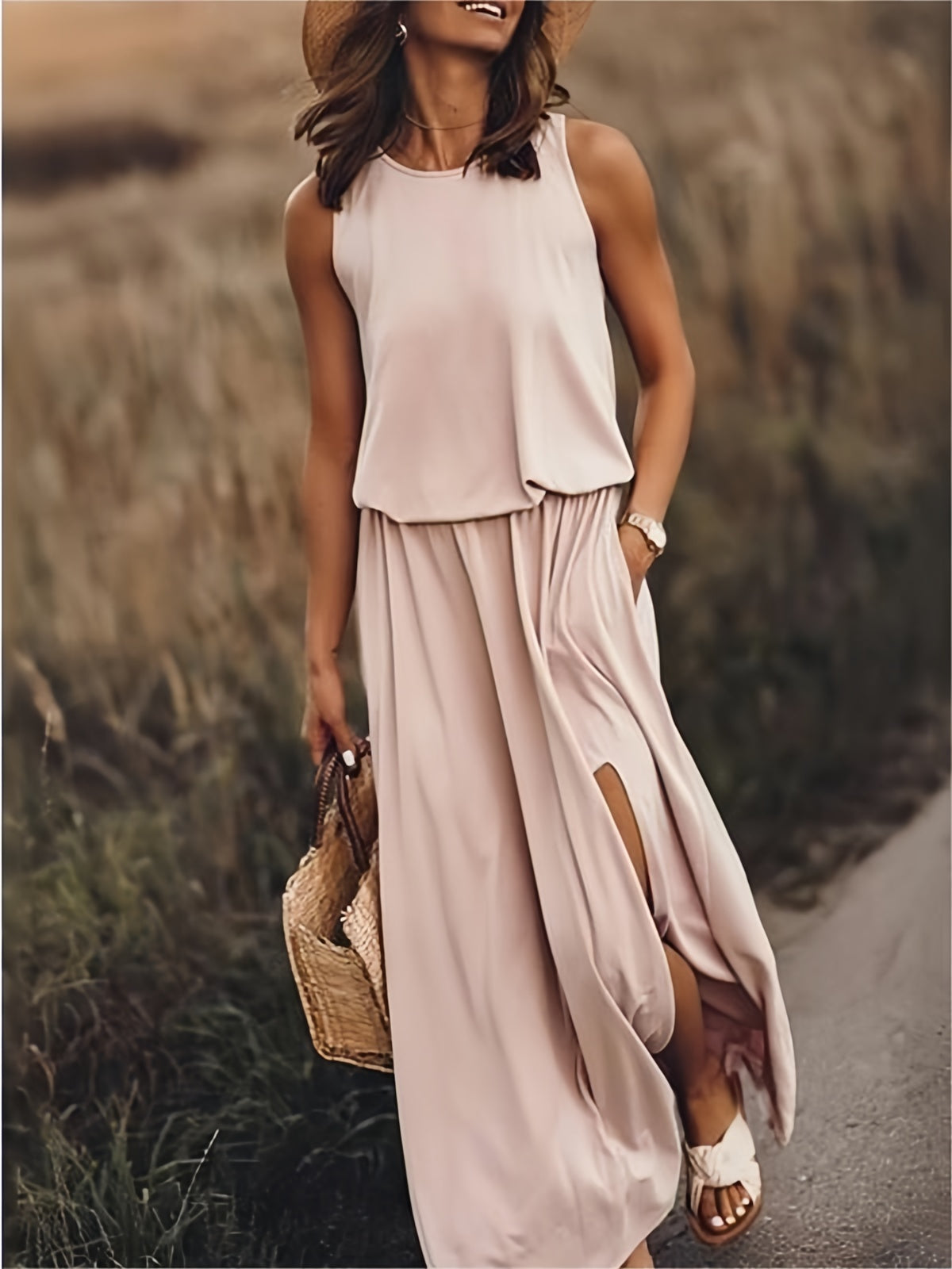 Edna - Robe maxi boho en modal au style élégant