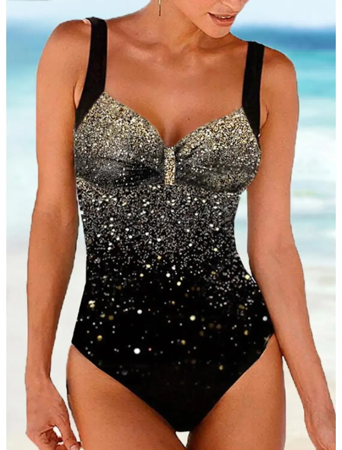 LolaBeach - Maillot de bain imprimé paillettes