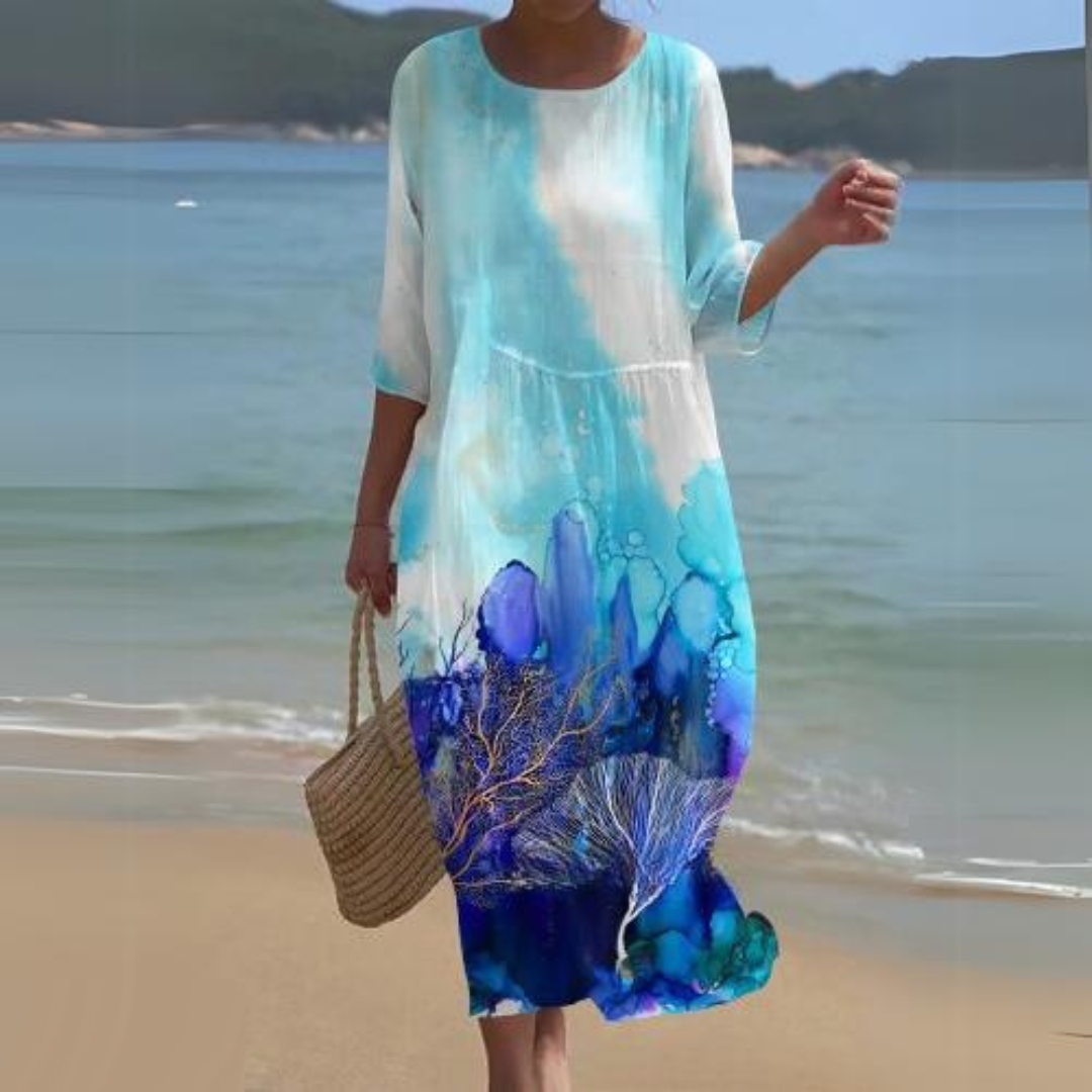 Alina – Robe Midi Fluide