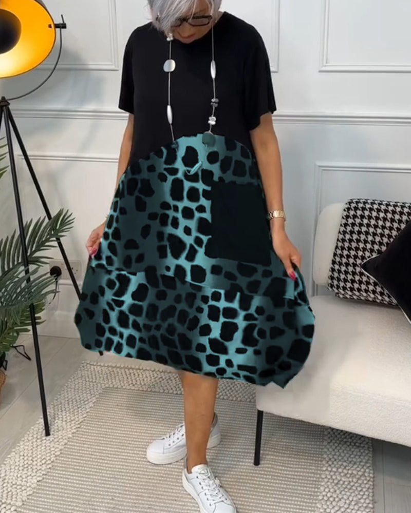 Olivia | Robe Casual Imprimée avec Poches
