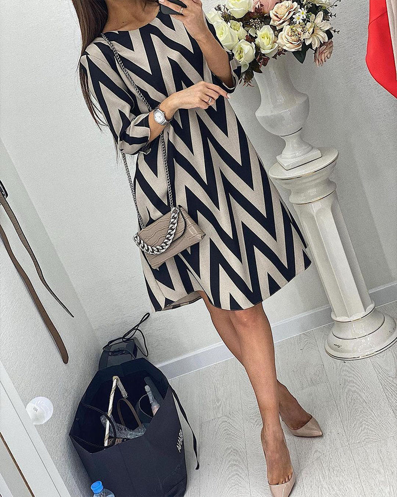 Lovenza - Robe Midi Zigzag