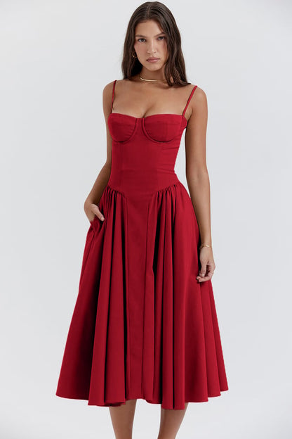 Elara | Robe d'Été Élégante à Corset