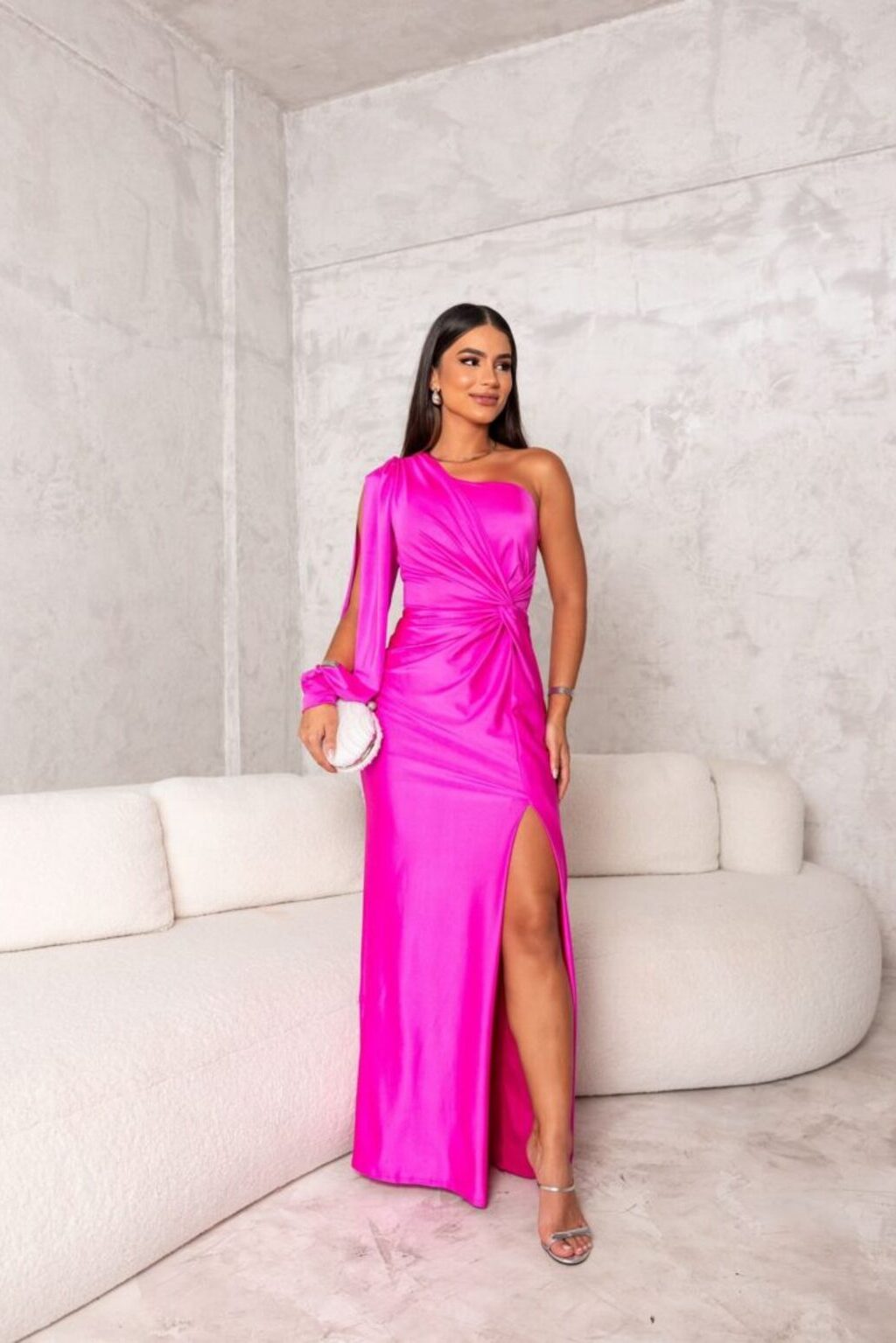 Zarra – Robe Maxi Élégante à Une Épaule