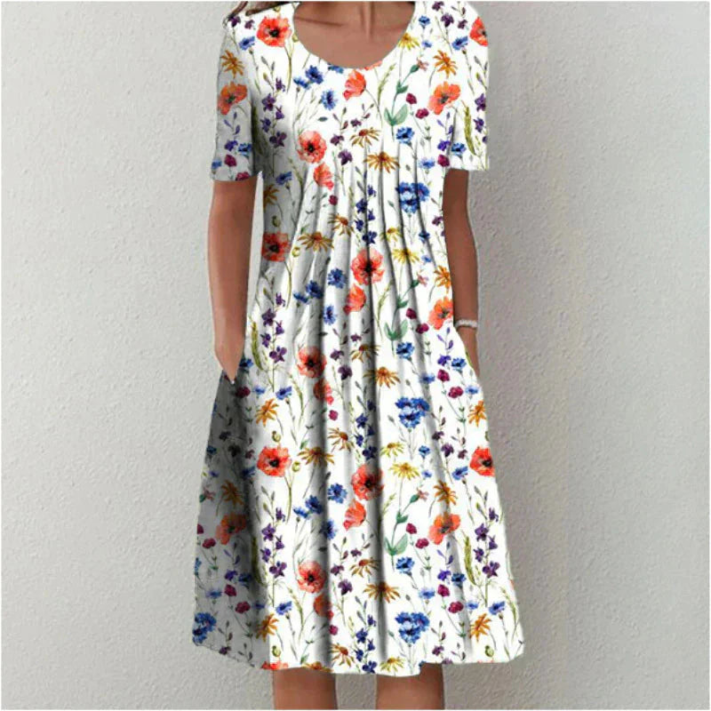 Emma - Robe Élégante en Coton