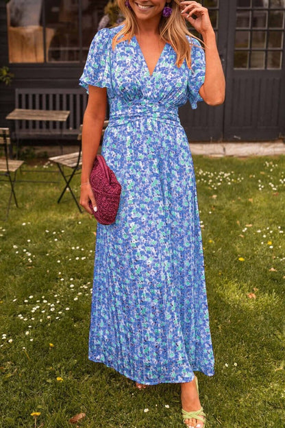 Robe Maxi Élégante Sandra avec Décolleté en V