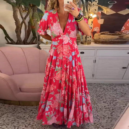 Floriana | Robe Fleurie Vibrante