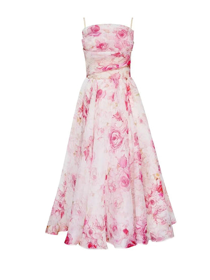 Emilia | Robe Élégante Sans Manches Imprimée