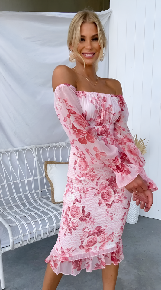 Olivia | Robe Élégance en Fleur
