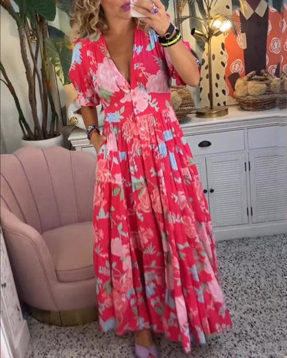 Floriana | Robe Fleurie Vibrante