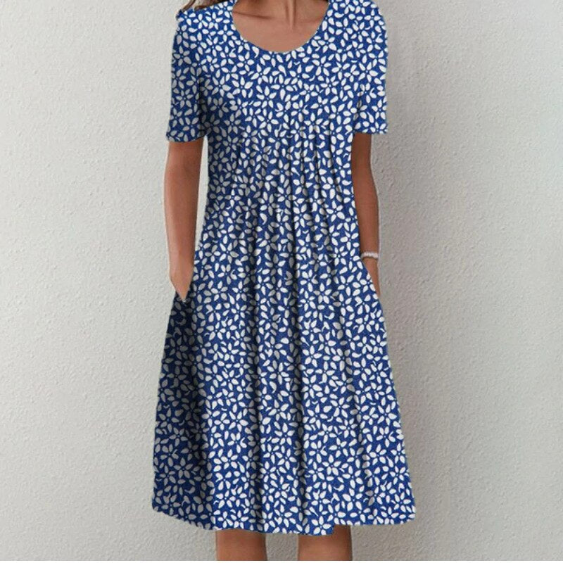 Erin - Robe élégante avec un imprimé floral délicat