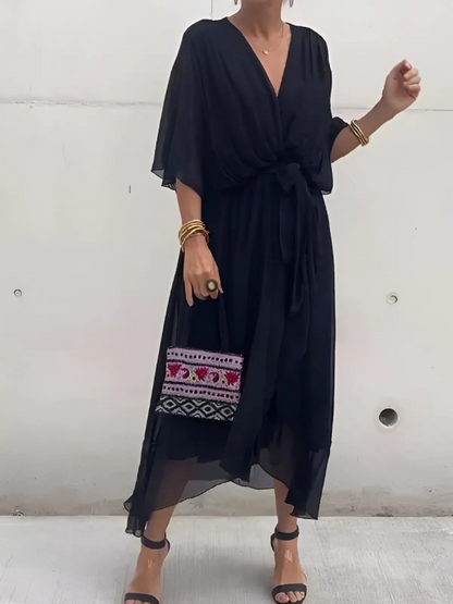 Seraphina – Robe midi avec fermeture à style rapide