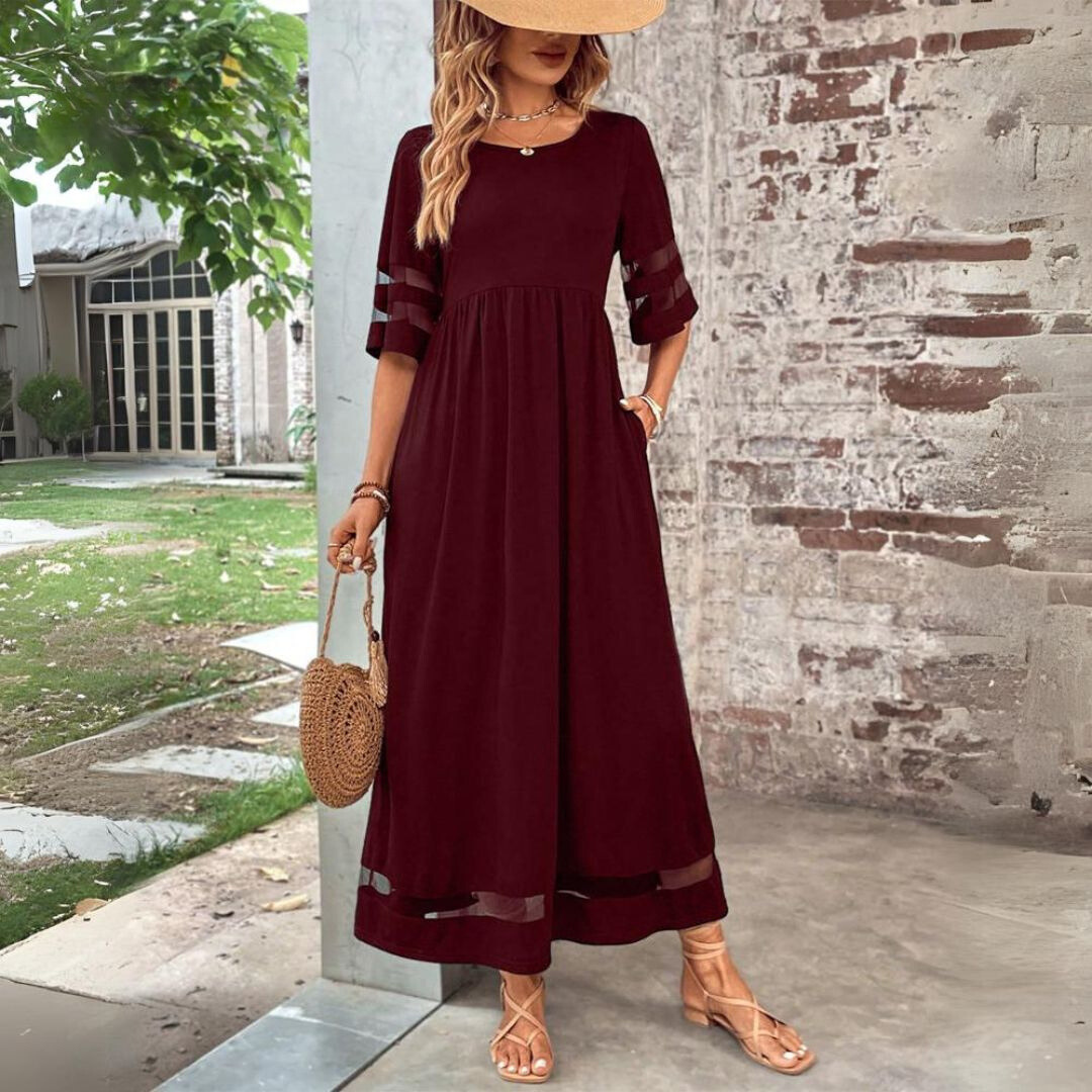 Amandine – Robe élégante, avec effet de camoufler le ventre