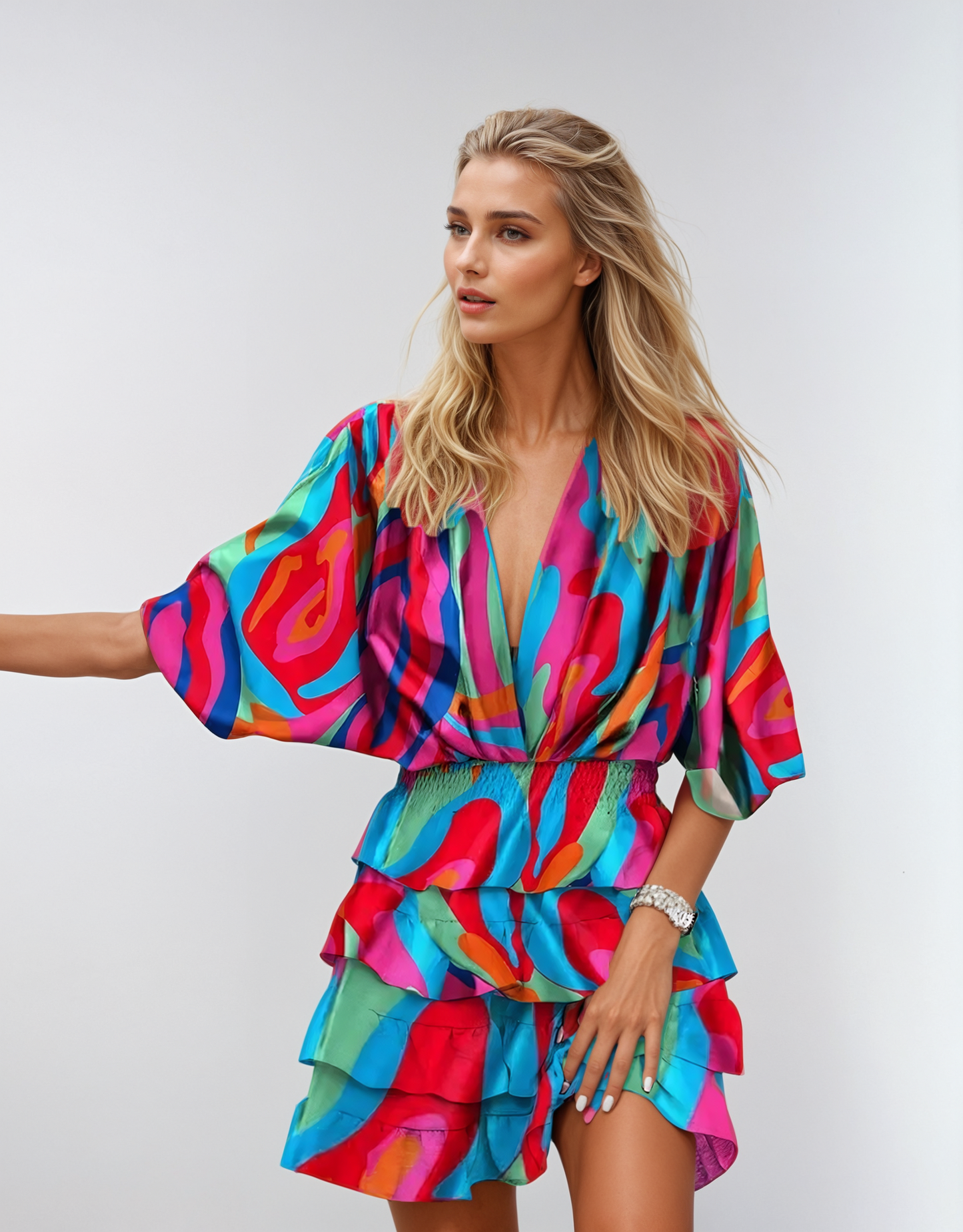Soraya - Robe Florale Élégante