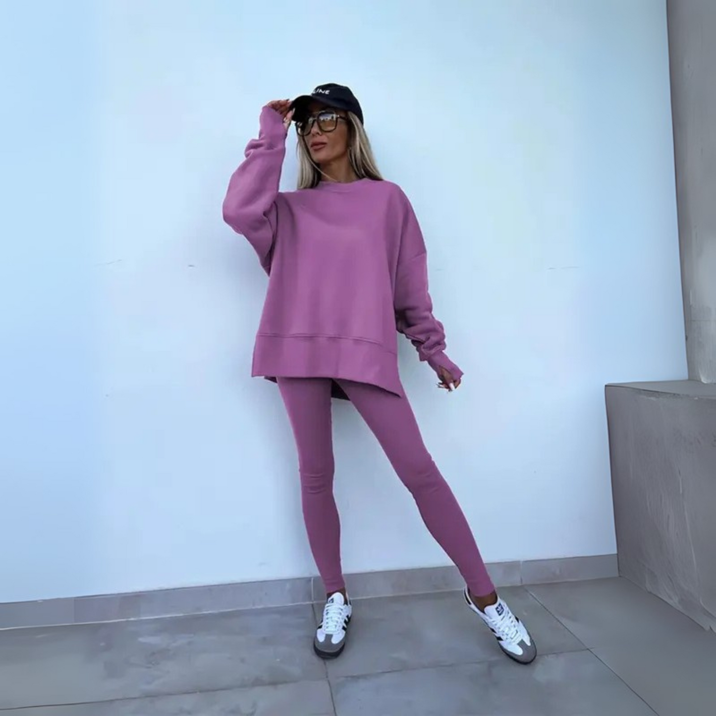 MADISON – ENSEMBLE DE SUDADERA OVERSIZE ET LEGGINGS