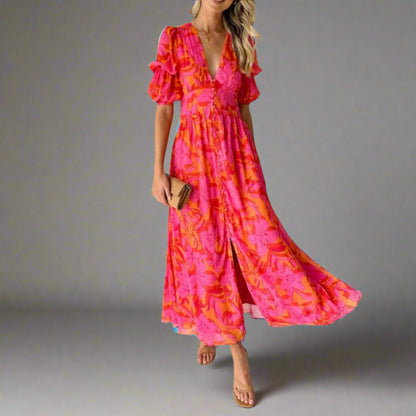 Magda | Robe Maxi Élégante et Douce pour Événements Chic