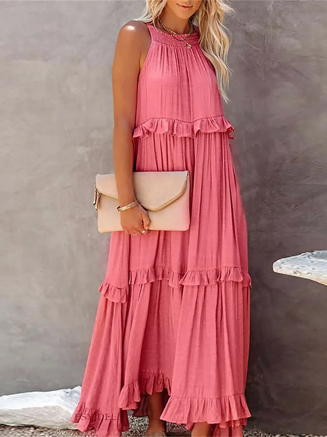 Mabel | Robe Maxi Ruffle Breeze