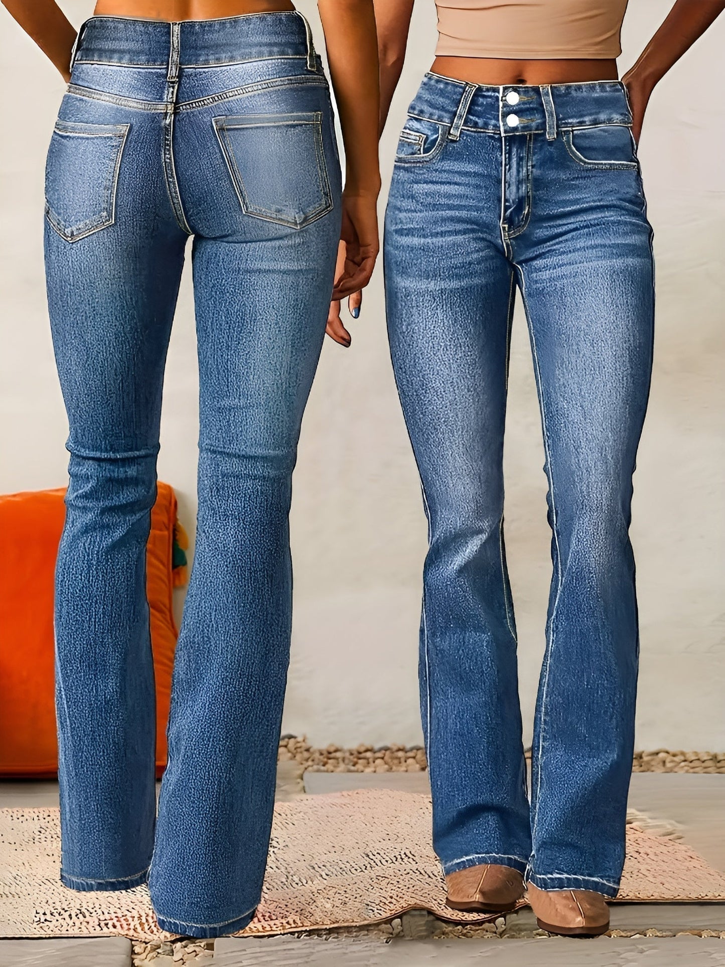 Alana - Jeans Évasés Confortables