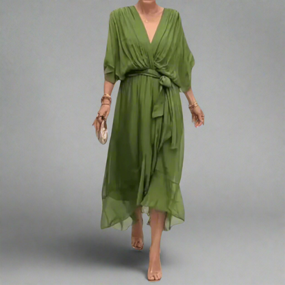 Dorselinde | Robe Maxi Élégante avec Décolleté Féminin